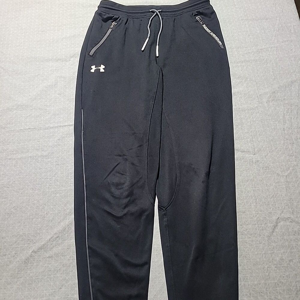 Under Armour Black Sweatpants With Pockets Elastic Waist Drawstring Youth XL